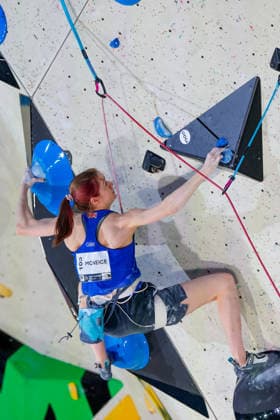 CLIMBING - World Climbing Series INNSBRUCK,AUSTRIA,21.JUN.26 - CLIMBING - World Climbing Series, lead. Image shows Erin McNeice (GBR).  GEPAxpictures xMarkoxVulic