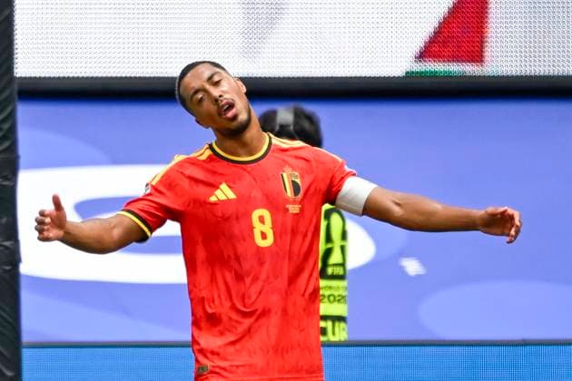 Belgium vs Iran - FIFA World Cup, WM, Weltmeisterschaft, Fussball 2026 LOS ANGELES, USA - JUNE 21 : Tielemans Youri midfielder of Belgium looking dejected after an opponent s goal during the FIFA World Cup 2026 Group G match between Belgium and Iran at the SOFI STADIUM on June 21, 2026 in Los Angeles, USA, 21 06 2026 Los Angeles United States of America  Copyright: xNicoxVereeckenx
