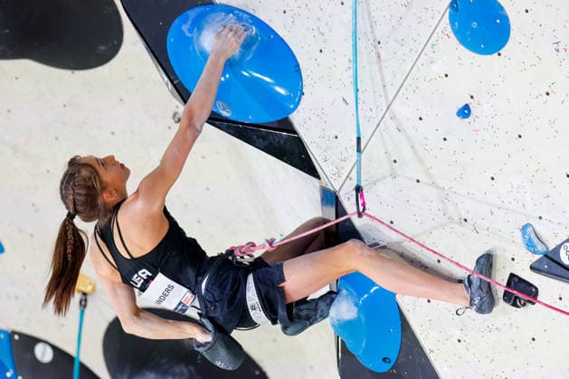 CLIMBING - World Climbing Series INNSBRUCK,AUSTRIA,21.JUN.26 - CLIMBING - World Climbing Series, lead. Image shows Annie Sanders (USA).  GEPAxpictures xMarkoxVulic