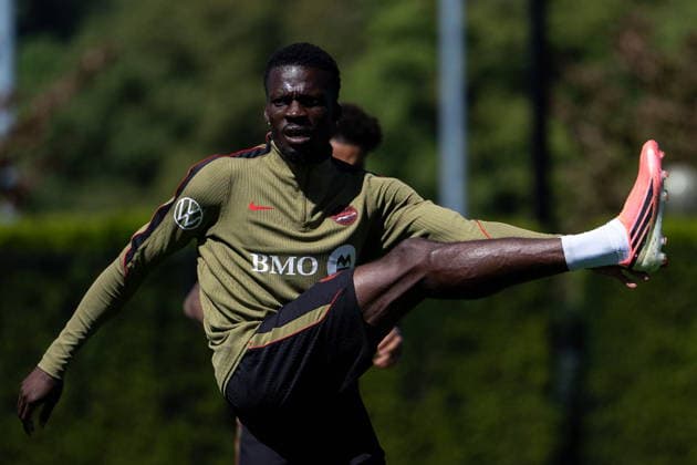 June 21, 2026, Vancouver, Bc, CANADA: Canada s Tani Oluwaseyi participates during a FIFA World Cup, WM, Weltmeisterschaft, Fussball soccer training session, in Vancouver, on Sunday, June 21, 2026. Canada News - June 21, 2026  - ZUMAc35_ 20260621_zaf_c35_059 Copyright: xEthanxCairnsx
