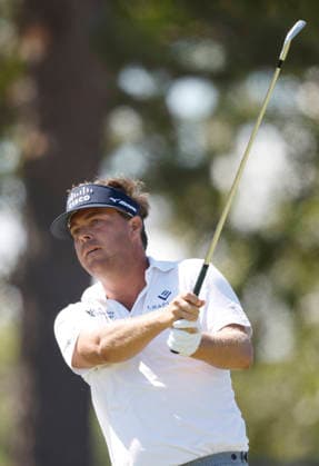 Keith Mitchell hits his tee shot on the 7th hole during the final round of the 126th U.S. Open Golf Championship at Shinnecock Hills Golf Club in Southampton, NY, on Sunday, June 21, 2026.  NYC20260621810 JOHNxANGELILLO
