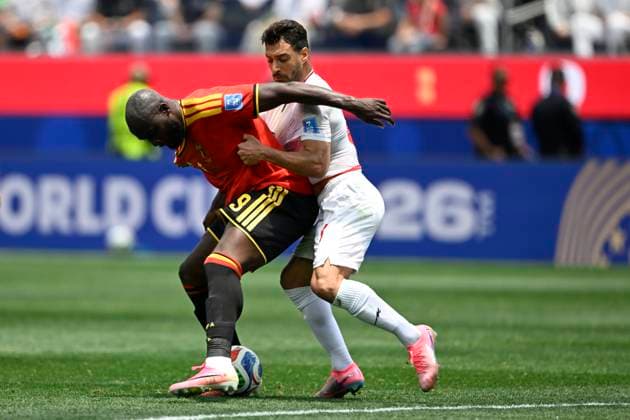 Belgium vs Iran - FIFA World Cup, WM, Weltmeisterschaft, Fussball 2026 LOS ANGELES, USA - JUNE 21 : Lukaku Romelu forward of Belgium in action during the FIFA World Cup 2026 Group G match between Belgium and Iran at the SOFI STADIUM on June 21, 2026 in Los Angeles, USA, 21 06 2026 Los Angeles United States of America  Copyright: xNicoxVereeckenx