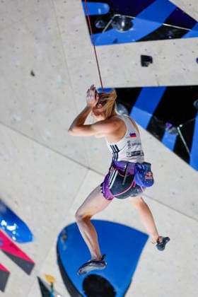 CLIMBING - World Climbing Series INNSBRUCK,AUSTRIA,21.JUN.26 - CLIMBING - World Climbing Series, lead. Image shows Janja Garnbret (SLO).  GEPAxpictures xMarkoxVulic