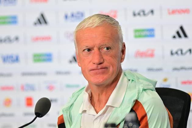Philadelphia Stadium PHILADELPHIA (PA), 06 21 2026 - SPORTS WORLD CUP - FOOTBALL-FRANCE - Coach Didier Deschamps, during a press conference, PK, Pressekonferenz held in the Conference Room of Philadelphia Stadium, in Philadelphia, on the afternoon of Sunday, June 21. The team is preparing to face Iraq in the second round of Group I of the 2026 FIFA World Cup, WM, Weltmeisterschaft, Fussball (Photo: Eduardo Carmim Photo Premium SPP) 30930 (Eduardo Carmim SPP)  Copyright: xEduardoxCarmimx xSPPx spp-en-EdCa-eduardo_carmim_photo_premium_491389