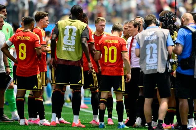 Belgium vs Iran - FIFA World Cup, WM, Weltmeisterschaft, Fussball 2026 LOS ANGELES, USA - JUNE 21 : Belgian Team during the FIFA World Cup 2026 Group G match between Belgium and Iran at the SOFI STADIUM on June 21, 2026 in Los Angeles, USA, 21 06 2026 Los Angeles United States of America  Copyright: xJanxDexMeuleneirx