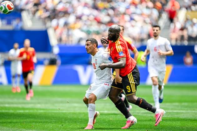 Belgium vs Iran - FIFA World Cup, WM, Weltmeisterschaft, Fussball 2026 LOS ANGELES, USA - JUNE 21 : Lukaku Romelu forward of Belgium in action during the FIFA World Cup 2026 Group G match between Belgium and Iran at the SOFI STADIUM on June 21, 2026 in Los Angeles, USA, 21 06 2026 Los Angeles United States of America  Copyright: xNicoxVereeckenx