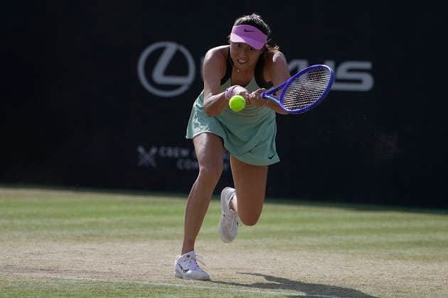 Lexus Nottingham Open - Day Seven Hao Ching Chan competes during the doubles final match at the 2026 Lexus Nottingham Open Women s tennis tournament at the Nottingham Tennis Centre in Nottingham, England, on June 21, 2026. Nottingham Great Britain United Kingdom  Copyright: xOwenxHammondx originalFilename:hammond-2026lexu260621_npVUA.jpg