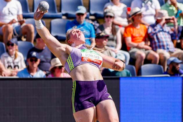 Jessica Schilder of the Netherlands Dutch FBK Games 2026, FBK Games International Athletic, FBK Games International Athletic, Fanny Blankers Koen Stadium, June 21, 2026, Hengelo, Netherlands.