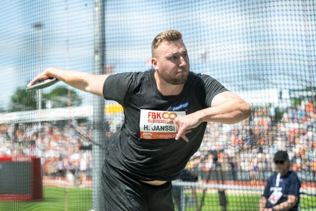 FBK Games 2026. Henrik Jannssen from Germany competes in the Men s Discus during the FBK Games 2026 in Hengelo, Netherlands, on June 21, 2026. Hengelo Netherlands  Copyright: xAndyxAstfalckx originalFilename:astfalck-fbkgames260621_np0nx.jpg