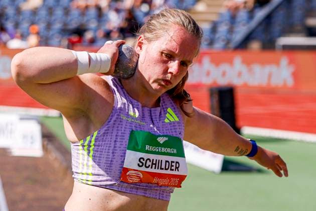 Jessica Schilder of the Netherlands Dutch FBK Games 2026, FBK Games International Athletic, FBK Games International Athletic, Fanny Blankers Koen Stadium, June 21, 2026, Hengelo, Netherlands.