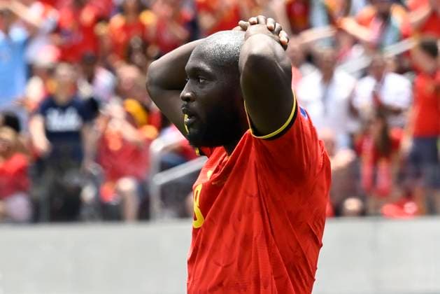 Belgium vs Iran - FIFA World Cup, WM, Weltmeisterschaft, Fussball 2026 LOS ANGELES, USA - JUNE 21 : Lukaku Romelu forward of Belgium looking dejected during the FIFA World Cup 2026 Group G match between Belgium and Iran at the SOFI STADIUM on June 21, 2026 in Los Angeles, USA, 21 06 2026 Los Angeles United States of America  Copyright: xNicoxVereeckenx