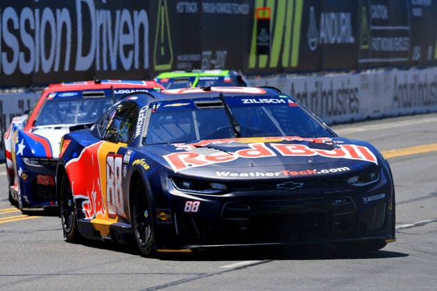 SAN DIEGO, CA - JUNE 21: Connor Zilisch ( 88 Trackhouse Racing Red Bull Chevrolet) rolls through Turn 2 during the NASCAR, Motorsport, USA Cup Series Anduril 250 Race the Base event on Sunday June 21, 2026 at the Naval Base Coronado in San Diego, CA. (Photo by David J. Griffin Icon Sportswire) AUTO: JUN 21 NASCAR Cup Series Anduril 250 Race the Base EDITORIAL USE ONLY Icon953260621178