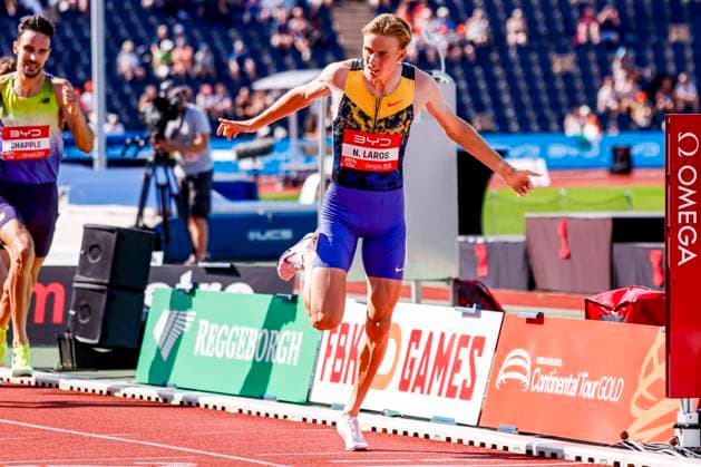 winner Niels Laros of the Netherlands Dutch FBK Games 2026, FBK Games International Athletic, FBK Games International Athletic, Fanny Blankers Koen Stadium, June 21, 2026, Hengelo, Netherlands.