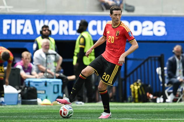 Hans Vanaken of Belgium controls the ball during a FIFA Men’s World Cup 2026 Group Stage football match between Belgium and Iran at Los Angeles Stadium, in Inglewood on June 21th 2026 (Photo by Nayra Halm SPP)  Copyright: xNayraxHalm SPPx Sportspressphoto_SPR172927