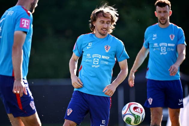 Alexandria, USA, 210626. Croatian national football team training at the training center of the World Cup base camp, located at the Episcopal Gymnasium. In the photo: Luka Modric. Photo: Boris Kovacev CROPIX Copyright: xxBorisxKovacevx trening_hrvatska3-210626