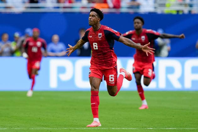 Kevin Pina (Cabo Verde) celebrates after scoring his team s first goal during the FIFA World Cup, WM, Weltmeisterschaft, Fussball 2026 Group H match between Uruguay and Cabo Verde at Miami Stadium on June 21, 2026 in Miami, United States. (Photo by Alex Gottschalk DeFodi Images) - *** Kevin Pina of Cape Verde celebrates after scoring his teams first goal during the 2026 FIFA World Cup Group H match between Uruguay and Cape Verde at Miami Stadium on June 21, 2026, in Miami, United States. Photo by Alex Gottschalk, DeFodi Images,detected_source_language