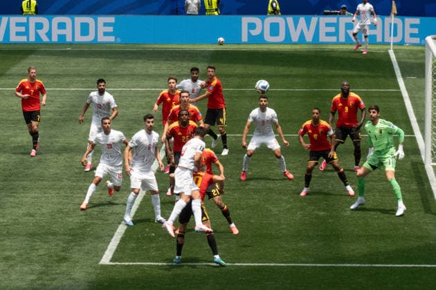 June 21, 2026, Ingelwood, California, USA: Second half action at the FIFA World Cup, WM, Weltmeisterschaft, Fussball 2026 Group G match between Belgium and IR Iran at Los Angeles Stadium on June 21, 2026 in Inglewood, California. Ingelwood USA - ZUMAb148 20260621_zap_b148_055 Copyright: xBryanxSmithx