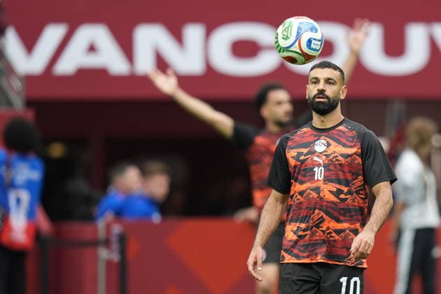 New Zealand v Egypt - FIFA World Cup, WM, Weltmeisterschaft, Fussball 2026 - Group G VANCOUVER, CANADA - JUNE 21: Mohamed Salah of Egypt warms up prior the 2026 FIFA World Cup Group G match between New Zealand and Egypt at BC Place Stadium in Vancouver, Canada, on June 21, 2026. Ercin Erturk Anadolu British Columbia Canada. Editorial use only. Please get in touch for any other usage.  Copyright: x2026xAnadoluxErcinxErturkx
