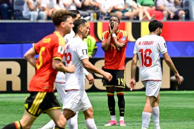 Belgium vs Iran - FIFA World Cup, WM, Weltmeisterschaft, Fussball 2026 LOS ANGELES, USA - JUNE 21 : Lukebakio Dodi forward of Belgium during the FIFA World Cup 2026 Group G match between Belgium and Iran at the SOFI STADIUM on June 21, 2026 in Los Angeles, USA, 21 06 2026 Los Angeles United States of America  Copyright: xJanxDexMeuleneirx