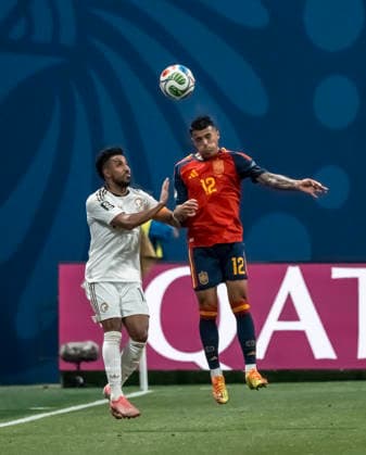 June 21, 2026, Atlanta, Georgia, USA: Spain defender Pedro Porro (12) plays against Saudi Arabia during their First Stage Group H match for the 2026 FIFA World Cup, WM, Weltmeisterschaft, Fussball at Atlanta Stadium in Atlanta, Georgia. Spain wins the match 4:0. Atlanta USA - ZUMAa161 20260621_aaa_a161_105 Copyright: xWalterxArcex xGMGx