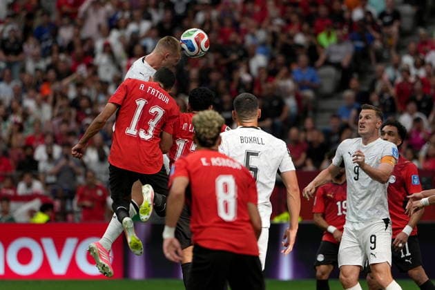 FIFA World Cup, WM, Weltmeisterschaft, Fussball 2026 - Group G - New Zealand vs Egypt Finn Surman of New Zealand (2-L) scores the 1-0 goal during the FIFA World Cup 2026 group stage match New Zealand against Egypt, in Vancouver, Canada, 21 June 2026. VANCOUVER Canada  Copyright: xBOBxFRIDx