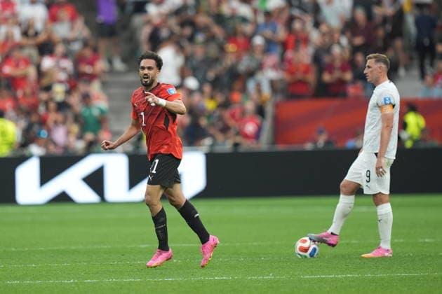 New Zealand v Egypt - FIFA World Cup, WM, Weltmeisterschaft, Fussball 2026 - Group G VANCOUVER, CANADA - JUNE 21: Mostafa Ziko (11) of Egypt celebrates after scoring a goal during the 2026 FIFA World Cup Group G match between New Zealand and Egypt at BC Place Stadium in Vancouver, Canada, on June 21, 2026. Ercin Erturk Anadolu British Columbia Canada. Editorial use only. Please get in touch for any other usage.  Copyright: x2026xAnadoluxErcinxErturkx