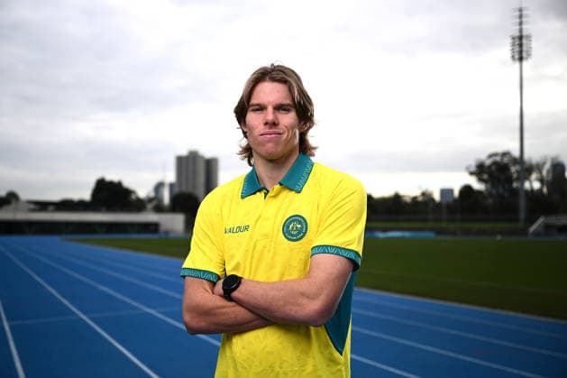ATHLETICS TEAM GLASGOW 2026, Sprinter Thomas Reynolds poses for a photo during the announcement of the Australia Athletics team to compete at the Glasgow 2026 Commonwealth Games, at Lakeside Stadium, Melbourne, Monday, June 22, 2026. ( NO ARCHIVING MELBOURNE VICTORIA AUSTRALIA  Copyright: xJOELxCARRETTx 20260622178114760299