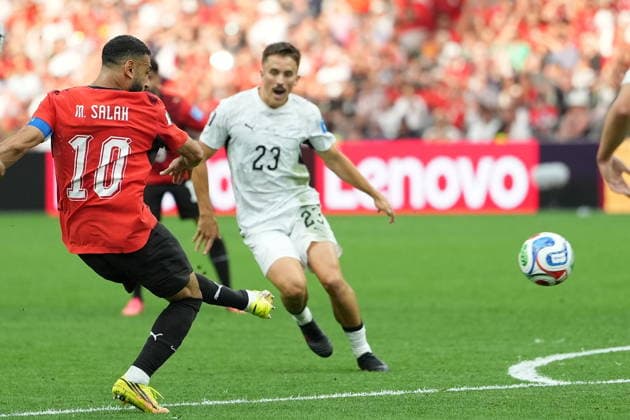 FIFA World Cup, WM, Weltmeisterschaft, Fussball 2026 - Group G - New Zealand vs Egypt Mohamed Salah of Egypt scores the 1-2 goal during the FIFA World Cup 2026 group stage match New Zealand against Egypt, in Vancouver, Canada, 21 June 2026. VANCOUVER Canada  Copyright: xBOBxFRIDx