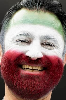 June 21, 2026, Los Angeles, California, United States: Soccer fan seen before the FIFA World Cup, WM, Weltmeisterschaft, Fussball Group G soccer match between IR Iran and Belgium at SoFi Stadium. Final score; IR Iran 0:0 Belgium IR Iran Vs Belgium In Los Angeles, USA - 21 Jun 2026  - ZUMAs197 20260621_aaa_s197_308 Copyright: xRingoxChiux