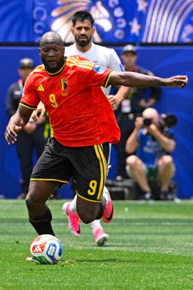 RECORD DATE NOT STATED 21st June 2026; SoFi Stadium, Los Angeles, California, United States of America; FIFA World Cup, WM, Weltmeisterschaft, Fussball Football, Belgium versus Iran; Romelu Lukaku of Belgium runs with the ball JulianxMedina DiaEsportivo