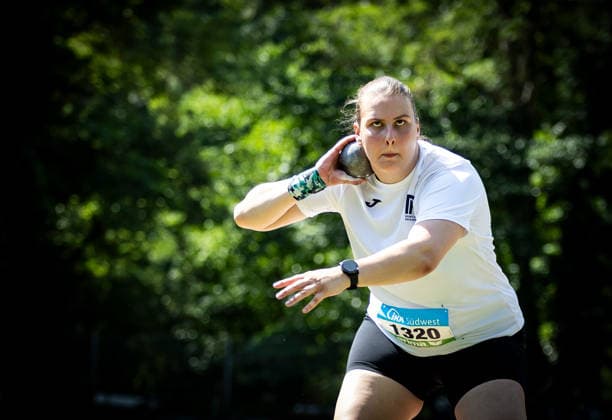 Süddeutsche Meisterschaften 2026 Aktive und Jugend U18; Koblenz, 21.06.2026 Katharina Schiele Union Neckarsulm) im Kugelstoßen der Frauen; Süddeutsche Meisterschaften Aktive und Jugend U18 am 21.06.2026 im Stadion Oberwerth in Koblenz (Rheinland-Pfalz). *** 2026 South German Championships (Adults and U18 Youth) in Koblenz, June 21, 2026 Katharina Schiele of Sport Union Neckarsulm in the women’s shot put at the 2026 Southern German Championships for Seniors and U18 Youth on June 21, 2026, at Oberwerth Stadium in Koblenz, Rhineland-Palatinate,detected_source_language Copyright: xBEAUTIFULxSPORTS R.xSchmittx