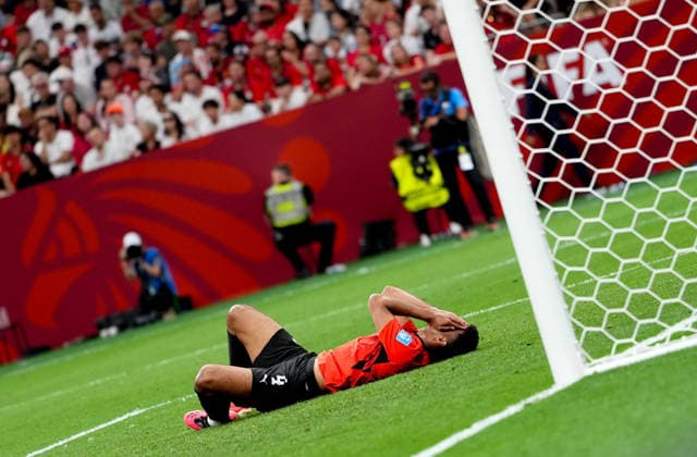 New Zealand v Egypt - FIFA World Cup, WM, Weltmeisterschaft, Fussball 2026 - Group G VANCOUVER, CANADA - JUNE 21: An Egypt player reacts after a missed scoring opportunity during the 2026 FIFA World Cup Group G match between Egypt and New Zealand in Vancouver, Canada, on June 21, 2026. Ercin Erturk Anadolu Vancouver Canada. Editorial use only. Please get in touch for any other usage.  Copyright: x2026xAnadoluxErcinxErturkx