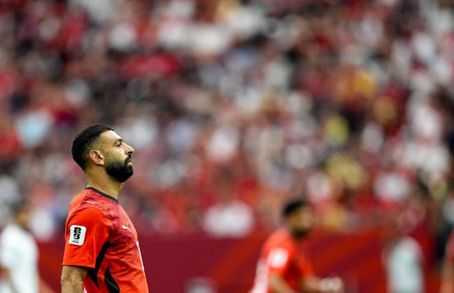 New Zealand v Egypt - FIFA World Cup, WM, Weltmeisterschaft, Fussball 2026 - Group G VANCOUVER, CANADA - JUNE 21: Egypt s Mohamed Salah reacts during the 2026 FIFA World Cup Group G match between Egypt and New Zealand in Vancouver, Canada, on June 21, 2026. Ercin Erturk Anadolu Vancouver Canada. Editorial use only. Please get in touch for any other usage.  Copyright: x2026xAnadoluxErcinxErturkx