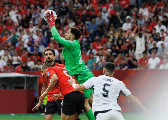 June 21, 2026, Vancouver, British Columbia, Canada: Mostafa Shoubir 23 of Egypt makes a save during the FIFA World Cup, WM, Weltmeisterschaft, Fussball 2026 Group G match between New Zealand and Egypt at BC Place Vancouver. World Cup 2026: Group G New Zealand 1:3 Egypt  - ZUMAc132 20260621_fap_c132_008 Copyright: xAndrewxChinx
