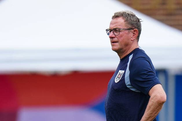 (260622) -- DALLAS, June 22, 2026 -- Ralf Rangnick, head coach of Austria, attends a training session at the FIFA World Cup, WM, Weltmeisterschaft, Fussball 2026 in Dallas, the United States, on June 21, 2026. ) (SP)U.S.-DALLAS-FIFA WORLD CUP-TEAM AUSTRIA-TRAINING-AUSTRIA JiaxHaocheng 