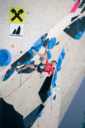 21.06.2026: Klettern - Seilklettern: World Climbing Series Innsbruck 2026 - Finale Herren Alberto Gines Lopez (ESP) Innsbruck Kletterzentrum Innsbruck Österreich *** June 21, 2026 Climbing Rope Climbing World Climbing Series Innsbruck 2026 Mens Final Alberto Gines Lopez ESP Innsbruck Climbing Center Innsbruck, Austria,detected_source_language
