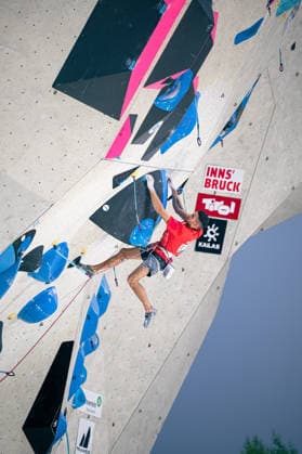 21.06.2026: Klettern - Seilklettern: World Climbing Series Innsbruck 2026 - Finale Herren Alberto Gines Lopez (ESP) Innsbruck Kletterzentrum Innsbruck Österreich *** June 21, 2026 Climbing Rope Climbing World Climbing Series Innsbruck 2026 Mens Final Alberto Gines Lopez ESP Innsbruck Climbing Center Innsbruck, Austria,detected_source_language