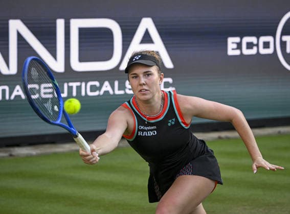 WTA, Tennis Damen 500 Berlin Open Tennis Tournament BERLIN, GERMANY - JUNE 21: Linda Noskova of Czechia in action against Jessica Pegula of the United States in the final match of the WTA 500 Berlin Open tennis tournament at the Steffi Graf Stadium in Berlin, Germany on June 21, 2026. Halil Sagirkaya Anadolu Berlin Germany. Editorial use only. Please get in touch for any other usage.  Copyright: x2026xAnadoluxHalilxSagirkayax