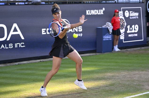 WTA, Tennis Damen 500 Berlin Open Tennis Tournament BERLIN, GERMANY - JUNE 21: Linda Noskova of Czechia in action against Jessica Pegula of the United States in the final match of the WTA 500 Berlin Open tennis tournament at the Steffi Graf Stadium in Berlin, Germany on June 21, 2026. Halil Sagirkaya Anadolu Berlin Germany. Editorial use only. Please get in touch for any other usage.  Copyright: x2026xAnadoluxHalilxSagirkayax