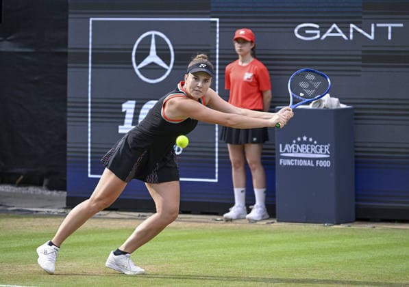 WTA, Tennis Damen 500 Berlin Open Tennis Tournament BERLIN, GERMANY - JUNE 21: Linda Noskova of Czechia in action against Jessica Pegula of the United States in the final match of the WTA 500 Berlin Open tennis tournament at the Steffi Graf Stadium in Berlin, Germany on June 21, 2026. Halil Sagirkaya Anadolu Berlin Germany. Editorial use only. Please get in touch for any other usage.  Copyright: x2026xAnadoluxHalilxSagirkayax