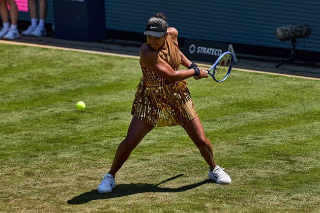 June 22, 2026, Bad Homburg, Hessen, Germany: Naomi Osaka of Japan returns with backhand to Magdalena Frech of Poland during the BAD HOMBURG OPEN powered by SOLARWATTT- WTA500 - Womens Tennis, 22.6.2026 in Bad Homburg (Tennis-Club Bad Homburg), Germany - Photo: Tennis 2026: Bad Hombug Open - WTA500: OSAKA 6:4 6:1 FRECH  - ZUMAs343 20260622_zsp_s343_038 Copyright: xMathiasxSchulzx