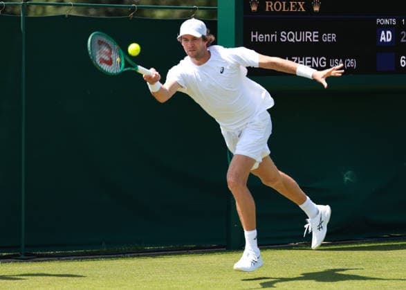 Henri Squire (GER), Herren Einzel, Men s Singles, Qualifikation, Wimbledon Tennis - Wimbledon 2026 - Grand Slam ITF ATP, Tennis Herren WTA, Tennis Damen - AELTC - London - - Great Britain - 22 June 2026. *** Henri Squire GER, Mens Singles, Qualifying, Wimbledon Tennis, Wimbledon 2026, Grand Slam, ITF, ATP, WTA, AELTC, London, Great Britain, June 22, 2026,detected_source_language Copyright: xJuergenxHasenkopfx
