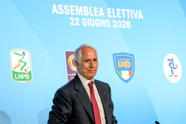 IPA85939624 - Giovanni Malago’ during the press conference, PK, Pressekonferenz held by the new FIGC President at the Rome Cavalieri - A&W Waldorf Astoria Hotel in Rome, Italy, on Monday, June 22, 2026. Sports - Soccer.  Copyright: xFabrizioxCorradetti IPAxSportx xx 85939624
