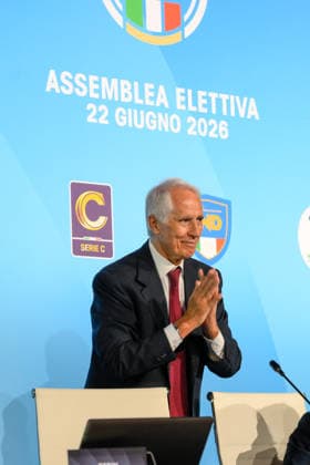 IPA85939625 - Giovanni Malago’ during the press conference, PK, Pressekonferenz held by the new FIGC President at the Rome Cavalieri - A&Waldorf Astoria Hotel in Rome, Italy, on Monday, June 22, 2026. Sports - Soccer.  Copyright: xFabrizioxCorradetti IPAxSportx xx 85939625