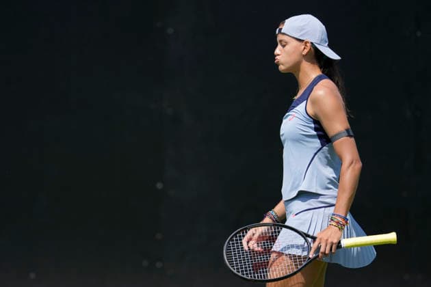 Lexus Eastbourne Open - Day One Emiliana Arango in action during a match at the 2026 Lexus Eastbourne Open Women s tennis tournament at the Devonshire Park Lawn Tennis Club in Eastbourne, Great Britain, on June 22, 2026. Eastbourne United Kingdom  Copyright: xOwenxHammondx originalFilename:hammond-2026lexu260622_npGb1.jpg