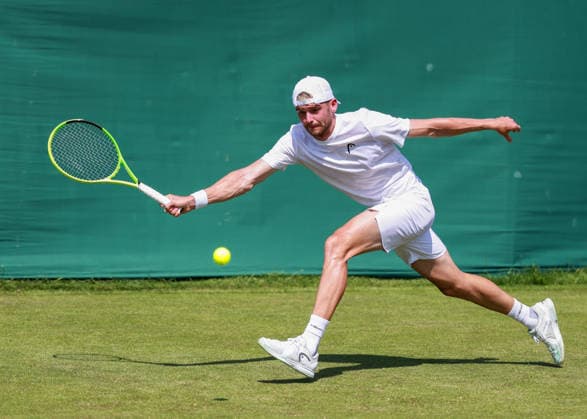 Jerome Kim (SUI), Herren Einzel, Men s Singles, Qualifikation, Wimbledon Tennis - Wimbledon 2026 - Grand Slam ITF ATP, Tennis Herren WTA, Tennis Damen - AELTC - London - - Great Britain - 22 June 2026. *** Jerome Kim SUI, Mens Singles, Qualifying, Wimbledon Tennis, Wimbledon 2026, Grand Slam, ITF, ATP, WTA, AELTC, London, Great Britain, June 22, 2026,detected_source_language Copyright: xJuergenxHasenkopfx