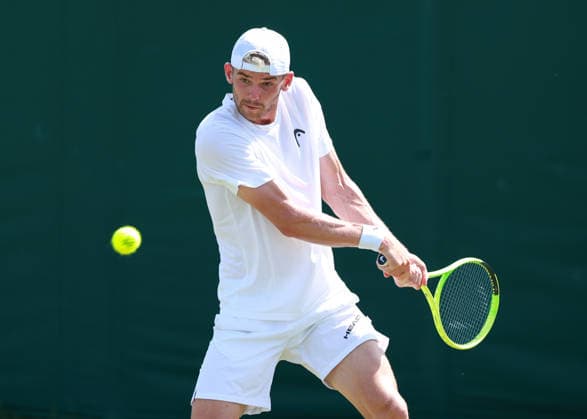 Jerome Kim (SUI), Herren Einzel, Men s Singles, Qualifikation, Wimbledon Tennis - Wimbledon 2026 - Grand Slam ITF ATP, Tennis Herren WTA, Tennis Damen - AELTC - London - - Great Britain - 22 June 2026. *** Jerome Kim SUI, Mens Singles, Qualifying, Wimbledon Tennis, Wimbledon 2026, Grand Slam, ITF, ATP, WTA, AELTC, London, Great Britain, June 22, 2026,detected_source_language Copyright: xJuergenxHasenkopfx