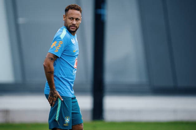 Treino da Seleção Brasileira NOVA JERSEY, NJ - 22.06.2026: TREINO DA SELEcaO BRASILEIRA - Neymar Jr. during a training session with the Brazilian national team, Nationalteam at the New York Red Bulls training center in Morristown, New Jersey, United States. The Brazilian team will face Scotland on Wednesday in the third round of Group C of the 2026 FIFA World Cup, WM, Weltmeisterschaft, Fussball (Photo: Marcelo Machado de Melo Fotoarena) x2967355x  MarceloxMachadoxdexMelo