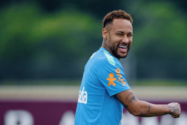 Sport Bilder des Tages Treino da Seleção Brasileira NOVA JERSEY, NJ - 22.06.2026: TREINO DA SELEcaO BRASILEIRA - Neymar Jr. during a training session with the Brazilian national team, Nationalteam at the New York Red Bulls training center in Morristown, New Jersey, United States. The Brazilian team will face Scotland on Wednesday in the third round of Group C of the 2026 FIFA World Cup, WM, Weltmeisterschaft, Fussball (Photo: Marcelo Machado de Melo Fotoarena) x2967357x  MarceloxMachadoxdexMelo