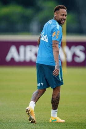 Treino da Seleção Brasileira NOVA JERSEY, NJ - 22.06.2026: TREINO DA SELEcaO BRASILEIRA - Neymar Jr. during a training session with the Brazilian national team, Nationalteam at the New York Red Bulls training center in Morristown, New Jersey, United States. The Brazilian team will face Scotland on Wednesday in the third round of Group C of the 2026 FIFA World Cup, WM, Weltmeisterschaft, Fussball (Photo: Marcelo Machado de Melo Fotoarena) x2967360x  MarceloxMachadoxdexMelo